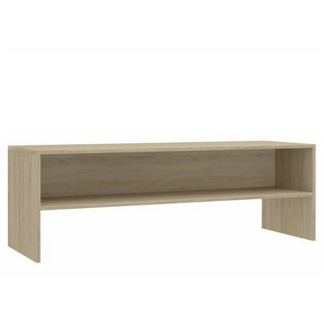 Meuble TV bois chêne clair Thela 120cm