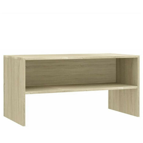 Meuble TV bois chêne clair Thela 80cm