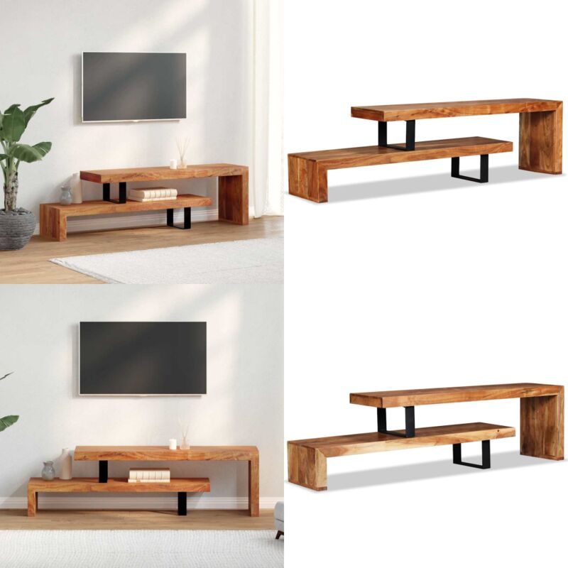Vidaxl - Meuble tv Bois d'acacia massif - Meubles Tv - Meuble Tv Bois - Meuble Tv Design - Meuble Tv Industriel - Meuble Tv Vintage - Home & Living