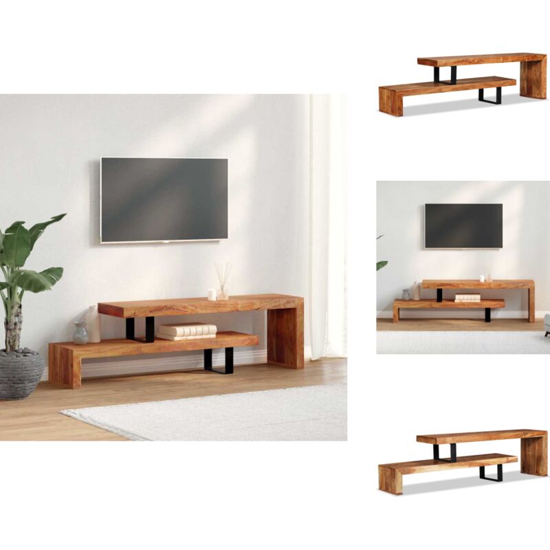 Vidaxl - Meuble tv Bois d'acacia massif - Meubles Tv - Meuble Tv Bois - Meuble Tv Design - Meuble Tv Industriel - Meuble Tv Vintage
