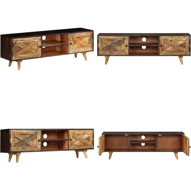 Vidaxl - Meuble tv Bois de manguier massif 140 x 30 x 45 cm - Meuble Tv - Meuble Audio - Rangement Salon - Bois Massif - Mobilier Design - Home &