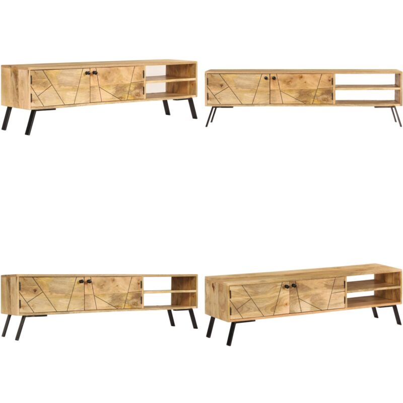 Vidaxl - Meuble tv Bois de manguier massif 140x30x40 cm - Meubles Tv - Meuble Tv - Meuble Tv Design - Meuble Tv Industriel - Meuble Tv Rustique