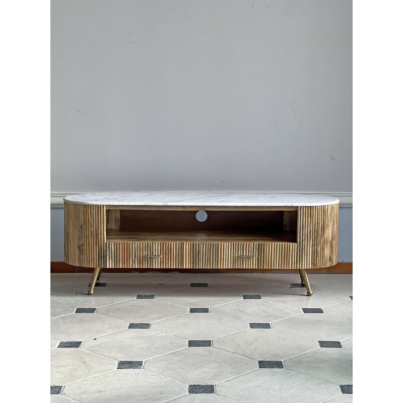 La Grande Prairie - Meuble tv bois manguier 150x42x52cm