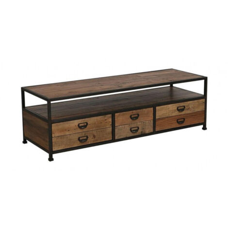 Meuble tv - Bois - Marron - Interior's