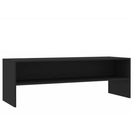 Meuble TV bois noir Thela 120cm