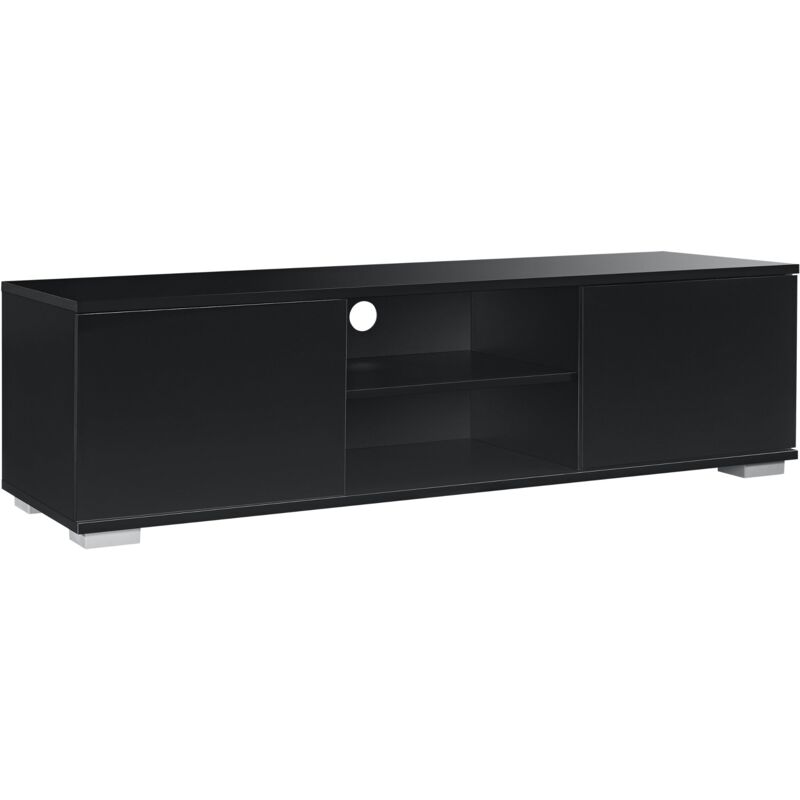 Helloshop26 - Meuble tv buffets bas téléviseur armoire 120 cm mdf noir