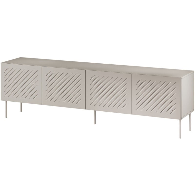 Meuble tv Tolfelo 103, Beige, Le nombre de portes: 0, Nombre de tiroirs: 0, 201x60x40cm