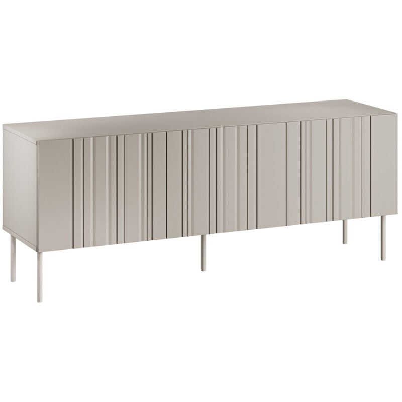 Meuble tv Evavese 102, Beige, Le nombre de portes: 0, Nombre de tiroirs: 0, 151x60x40cm