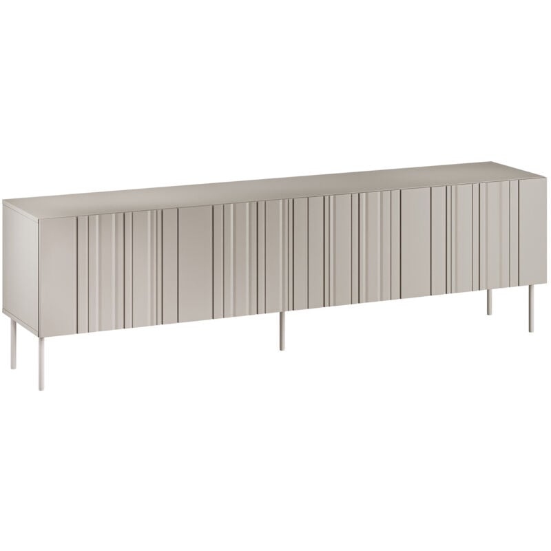 Meuble tv Evavese 103, Beige, Le nombre de portes: 0, Nombre de tiroirs: 0, 201x60x40cm