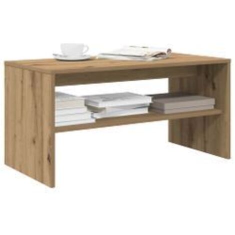 Meuble TV chêne artisanal 80x40x40 bois d'ingénierie