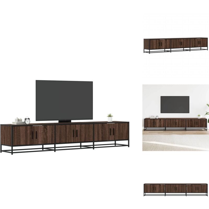 Vidaxl - Meuble tv chêne marron 210x35x41 cm bois d'ingénierie - Meuble tv - Meubles tv - Support tv - Banc tv
