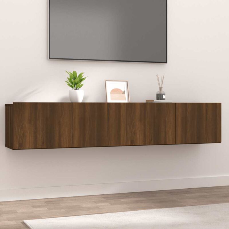Vidaxl - Meubles tv 2 pcs Chêne marron 80x30x30 cm Bois d'ingénierie