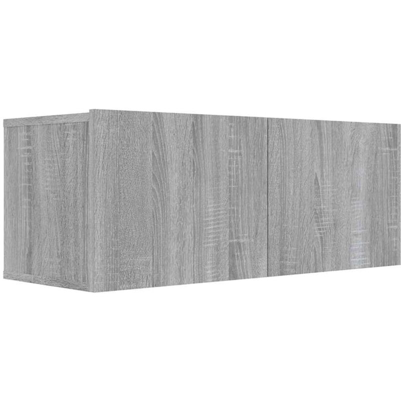 Vidaxl - Meuble tv sonoma gris 80x30x30 cm bois d'ingénierie