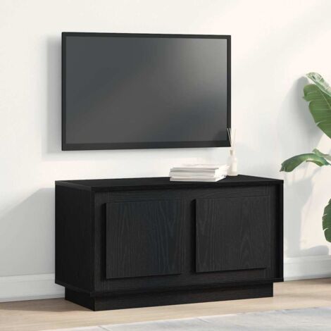 Meuble TV Chêne noir 80 x 35 x 45 cm Bois d'ingénierie vidaXL
