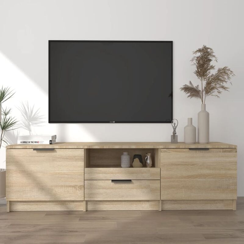 Vidaxl - Meuble tv Chêne sonoma 140x35x40 cm Bois d'ingénierie