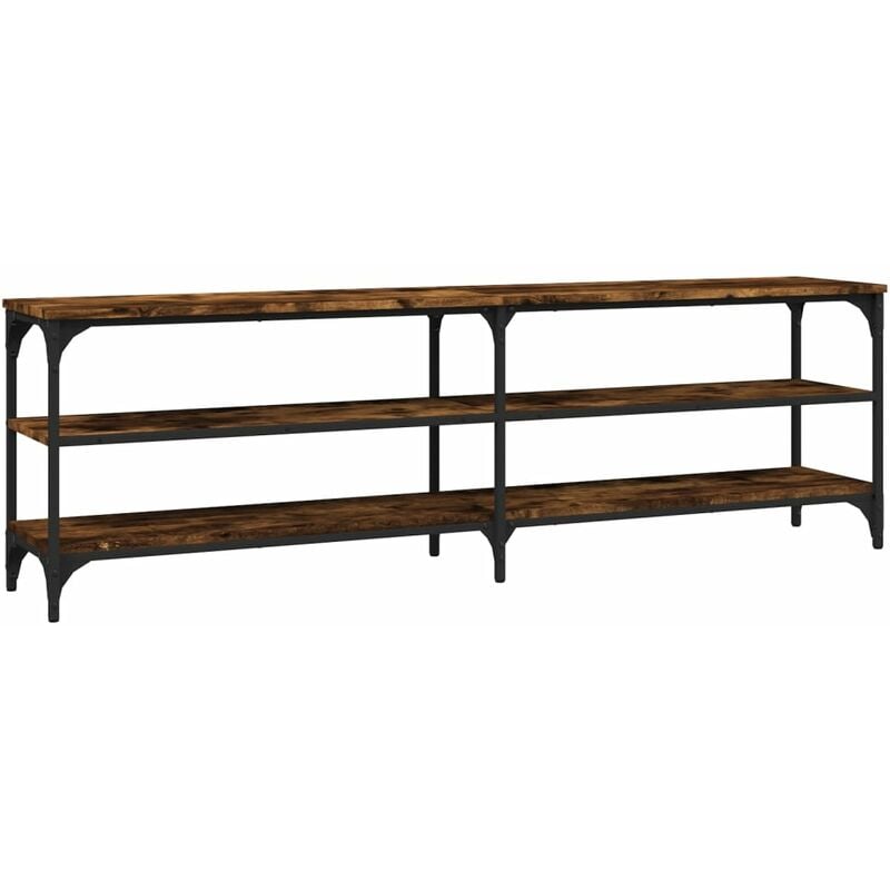 Vidaxl - Meuble tv chêne fumé 160x30x50 cm bois d'ingénierie