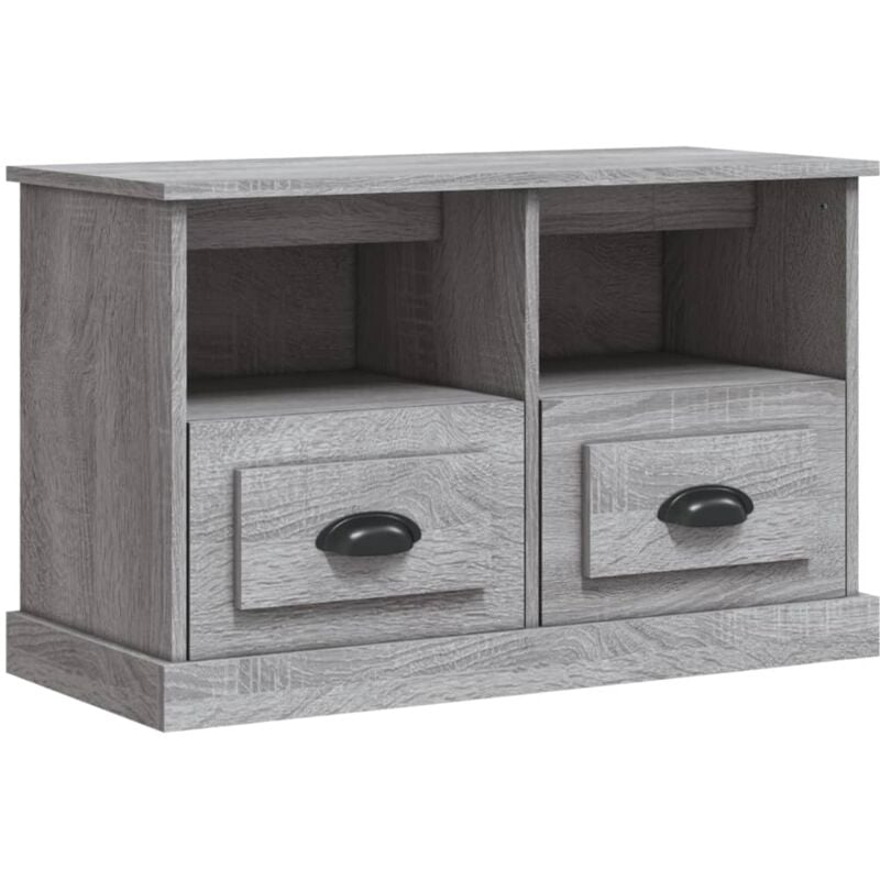 Vidaxl - Meuble tv sonoma gris 80x35x50 cm bois d'ingénierie