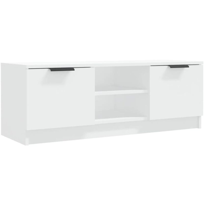 Vidaxl - Meuble tv Blanc 102x35x36,5 cm Bois d'ingénierie