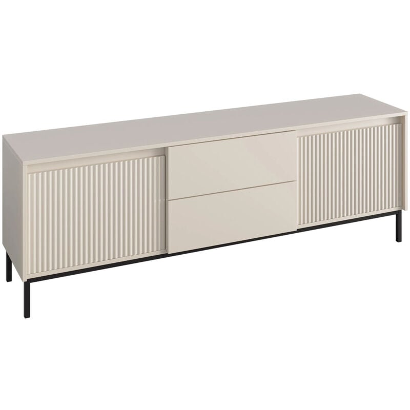 Meuble tv Comfivo Delruva 104, Cachemire, Le nombre de portes: 0, Nombre de tiroirs: 0, 174x60x40cm