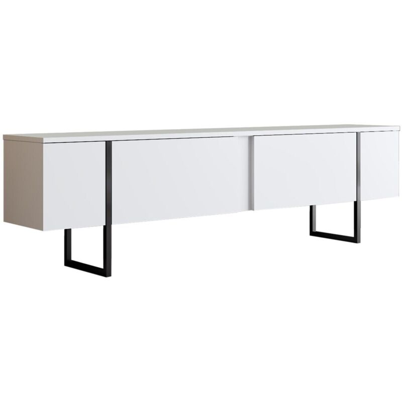 Cotecosy - Meuble tv en aggloméré et métal Luxe Cotecosy - Meuble tv en aggloméré et métal Luxe