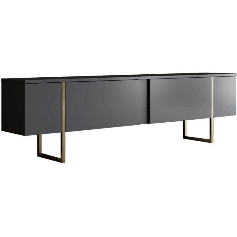 Cotecosy - Meuble tv en aggloméré et métal Luxe Cotecosy - Meuble tv en aggloméré et métal Luxe