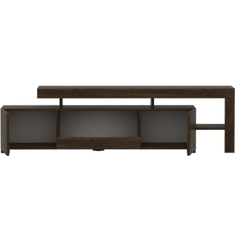 Meuble Tv design avec LED Jasir 192cm Bois foncé Meuble Tv design avec LED Jasir 192cm Bois foncé