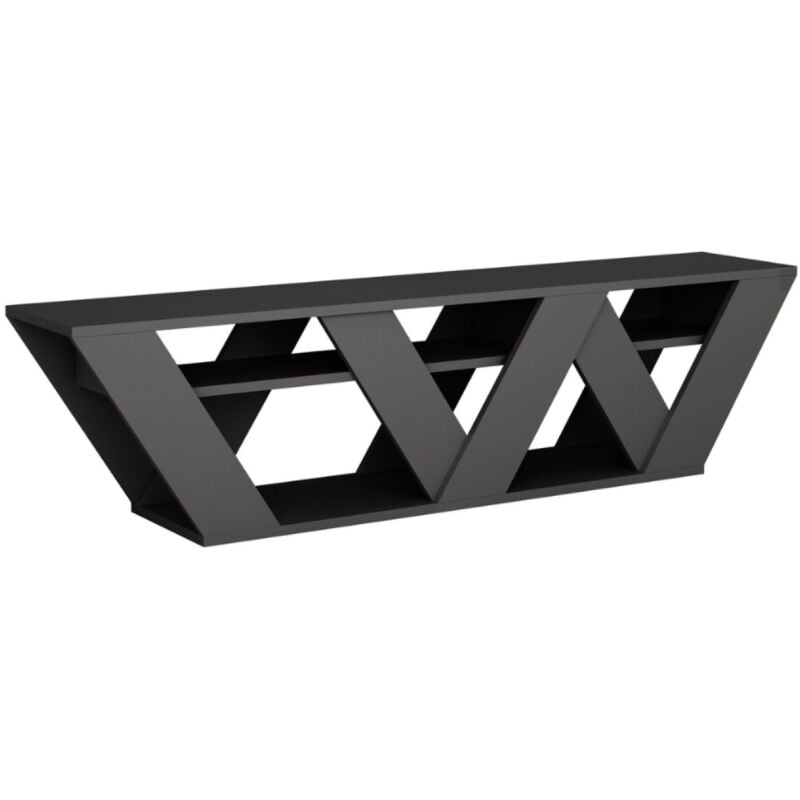 NOLI - Meuble TV design gris anthracite 158 cm