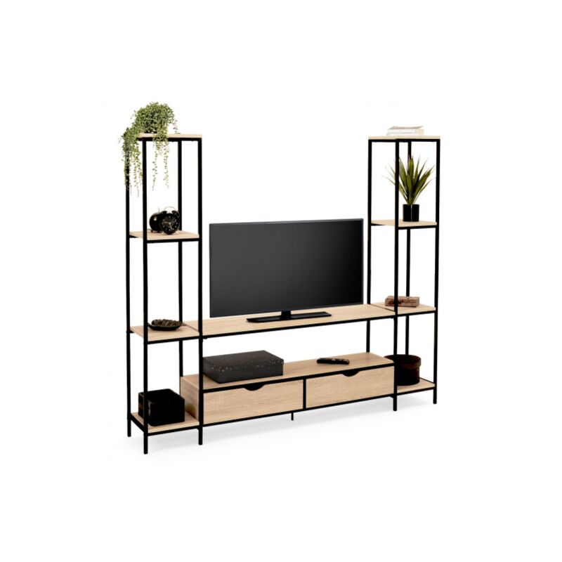 Idmarket - Meuble TV DETROIT XXL design industriel