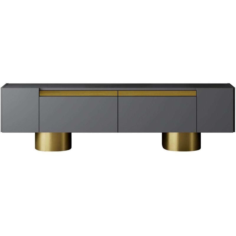 Asir Group Llc - Meuble tv en aggloméré et métal Bohem