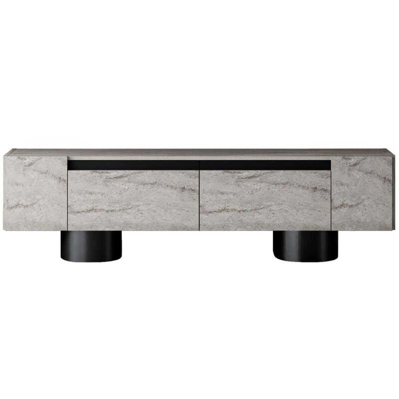 Asir Group Llc - Meuble tv en aggloméré et métal Bohem