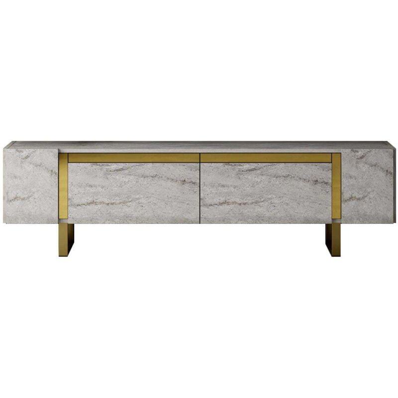 Asir Group Llc - Meuble tv en aggloméré et métal Yildiz