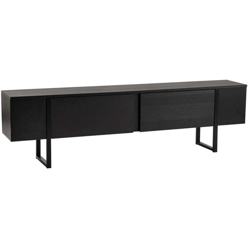 Meuble TV en aggloméré et métal Luxe