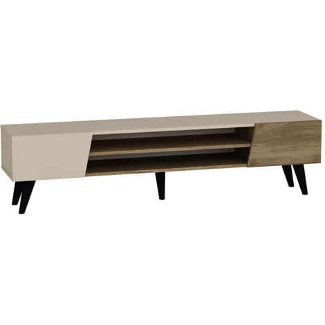 Meuble TV en bois "Clark" - 180 x 37 x 45 cm - Marron