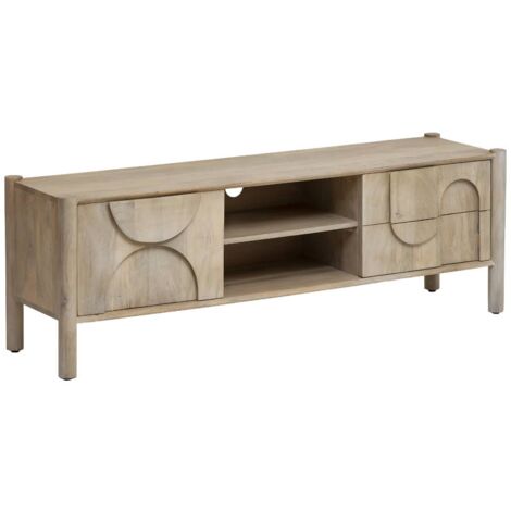 Meuble TV en bois de manguier Tysia