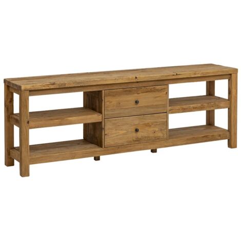 Meuble TV en bois de pin recyclé Blaise