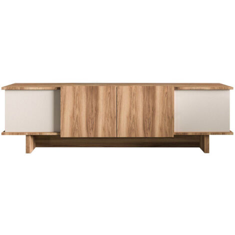Meuble TV en bois "Diana" 180 x 33 x 50 cm - Beige