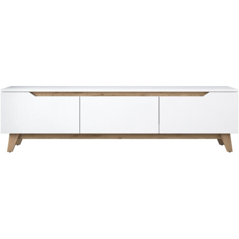 Meuble TV en bois "Digi" - 180 x 35 x 48 cm - Beige