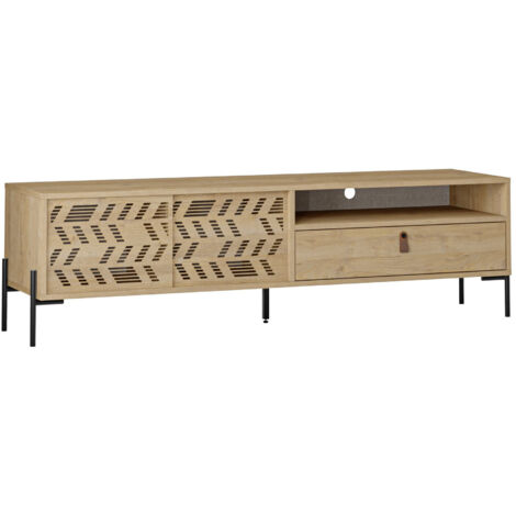 Meuble TV en bois "Dionysos" - 170 x 45 x 48 cm - Beige