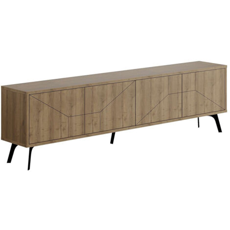 Meuble TV en bois "Dune" - 180 x 29 x 50 cm - Marron