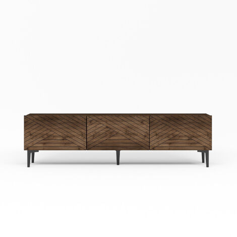 Meuble TV en bois "Felix" - 160 x 31 x 44 cm - Marron
