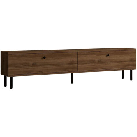 Meuble TV en bois "Nantes" - 160 x 25 x 37 cm - Marron