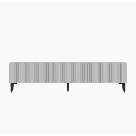 Meuble TV en bois "Oscar" - 180 x 31 x 45 cm - Blanc