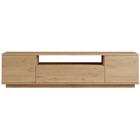 Meuble TV en bois "Rowen" - 180 x 44 x 44 cm - Marron