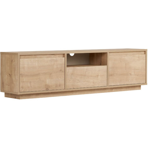 Meuble TV en bois "Sentinel" - 160 x 30 x 42 cm - Beige