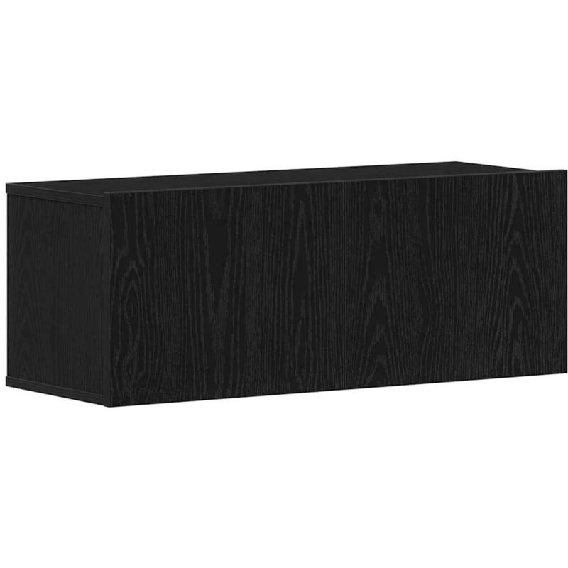 Vidaxl - Meuble tv en Chêne Noir de 80x30x30 cm en Bois Agencé