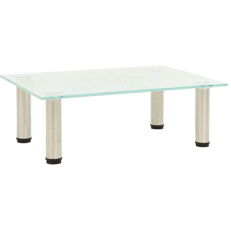 Vidaxl - Meuble tv Givré 40x35x17 cm Verre trempé