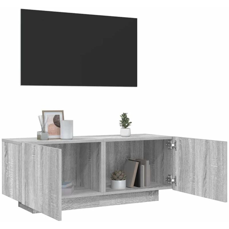 Vidaxl - Meuble tv Sonoma gris 100x35x40 cm Bois d'ingénierie