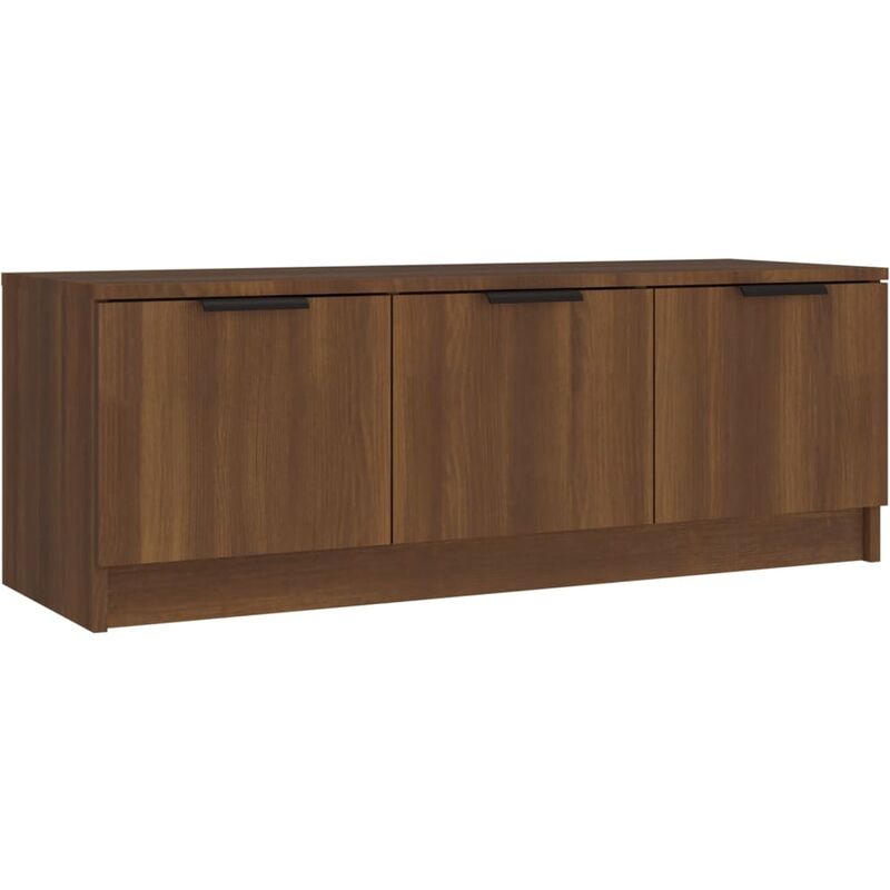 Vidaxl - Meuble tv Chêne marron 102x35x36,5 cm Bois d'ingénierie