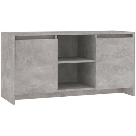 Meuble TV Gris béton 102x37,5x52,5