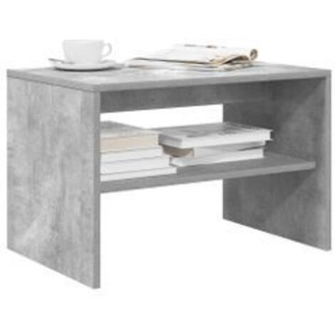 Meuble TV gris béton 60x40x40 bois d'ingénierie